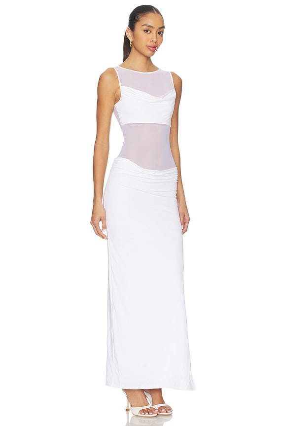 view 2 of 4 Wilona Cowl Maxi Dress in White