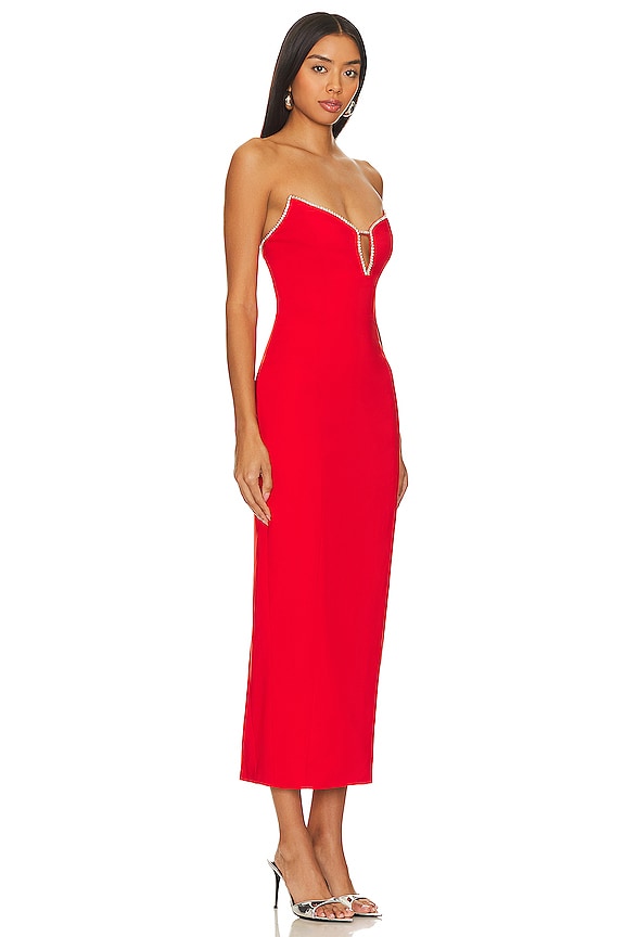 view 2 of 4 Bec Midi Dress in Red