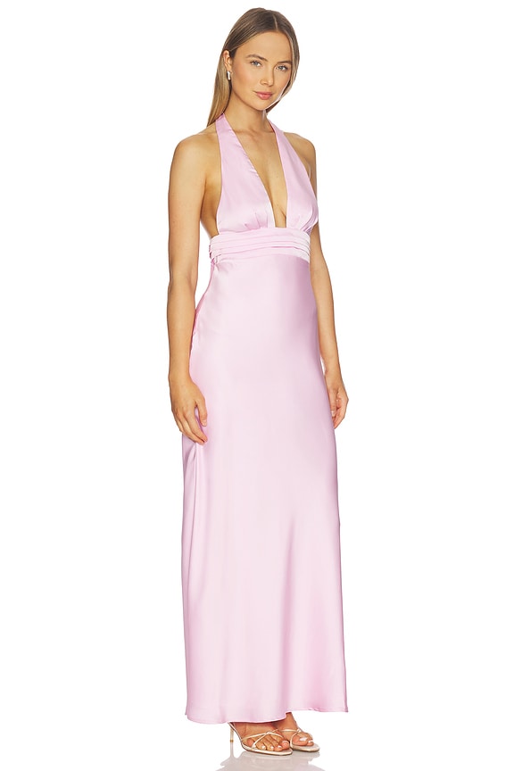 view 2 of 3 Sylvie Plunge V-neck Maxi Dress in Petal