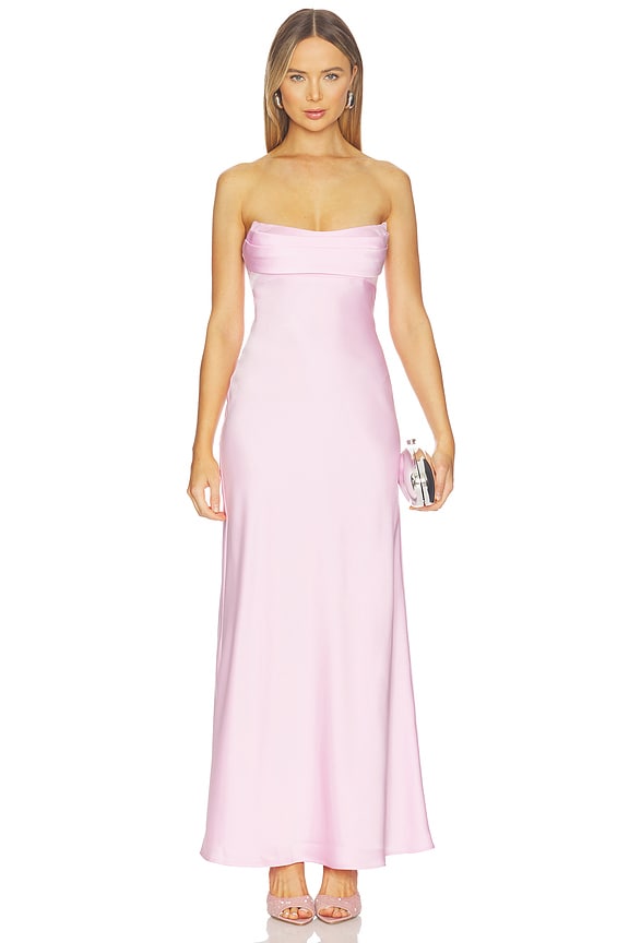 view 2 of 4 Madeleine Strapless Maxi Dress in Petal