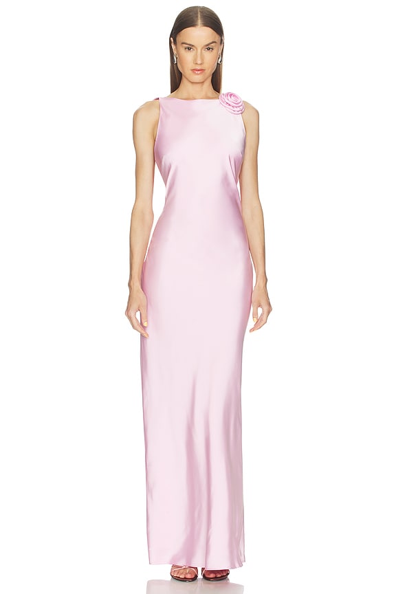 view 2 of 4 Zurina Low Back Maxi Dress in Musk