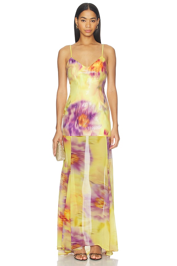 view 1 of 4 Tulia Low Back Maxi Dress in Suri Yellow