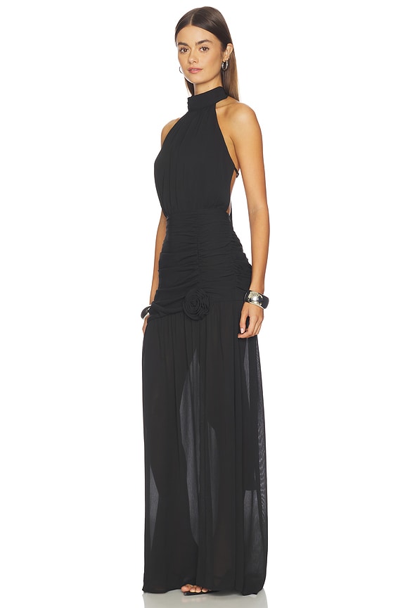 view 2 of 4 Kesari High Neck Maxi Dress in Black