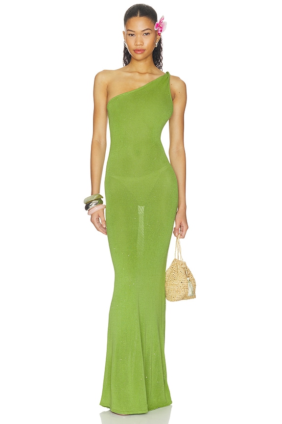 view 1 of 5 MAXIVESTIDO DIANA in Kiwi