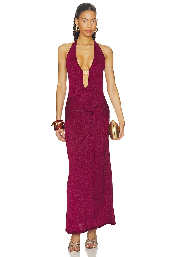 view 1 of 4 MAXIVESTIDO AYELLA in Berry