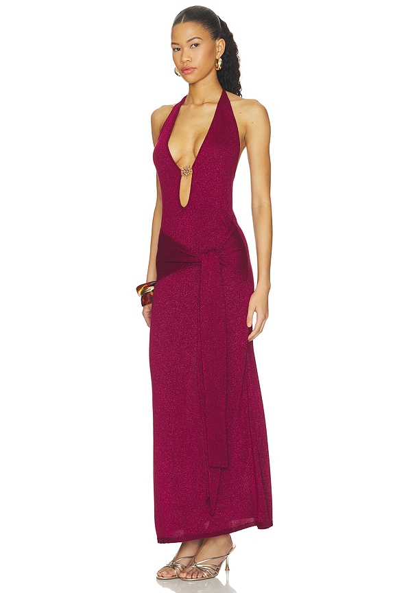 view 2 of 4 MAXIVESTIDO AYELLA in Berry