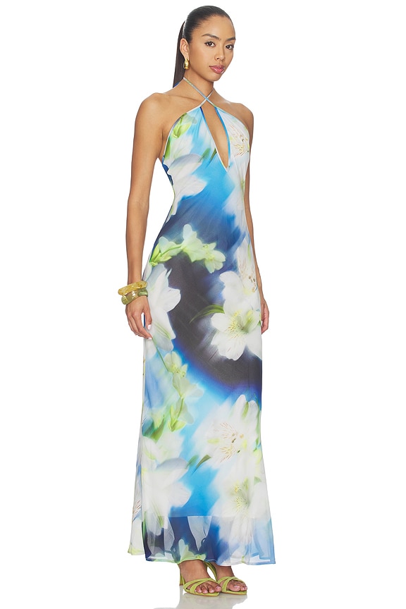 view 2 of 3 VESTIDO MIRAE in Waterlily Blue