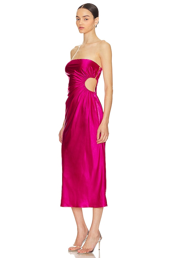 view 2 of 3 VESTIDO SARAYA in Fuchsia