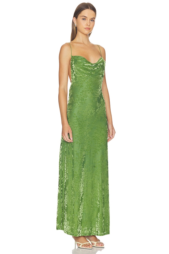 view 2 of 4 Lyssa Cowl Cross Back Maxi Dress in Palm