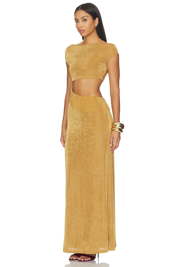 view 2 of 4 VESTIDO MAXI CUELLO BARCO MAYLA  in Ginger