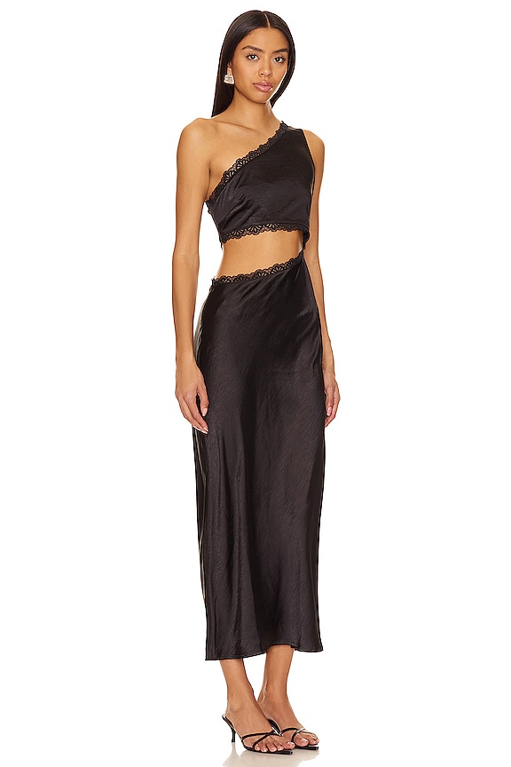 view 2 of 3 VESTIDO MIDI ALTA in Black