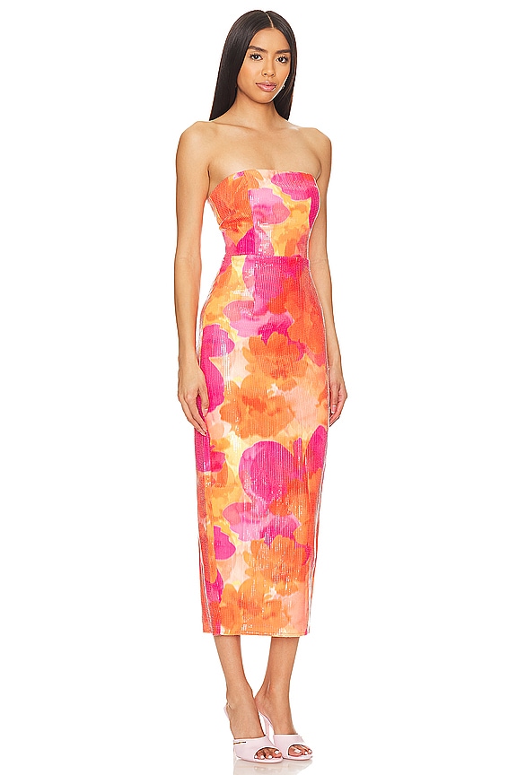 view 2 of 4 VESTIDO ORALIE in Orange Floral