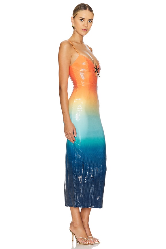 view 2 of 4 ROBE MI-LONGUE BENITO in Ombre