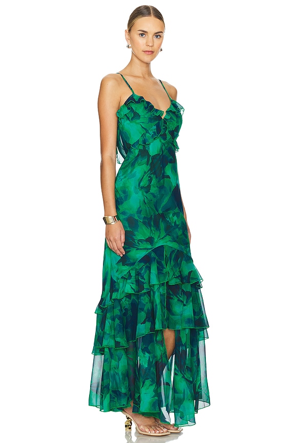 view 2 of 3 MAXIVESTIDO NAMARI in Calista Green