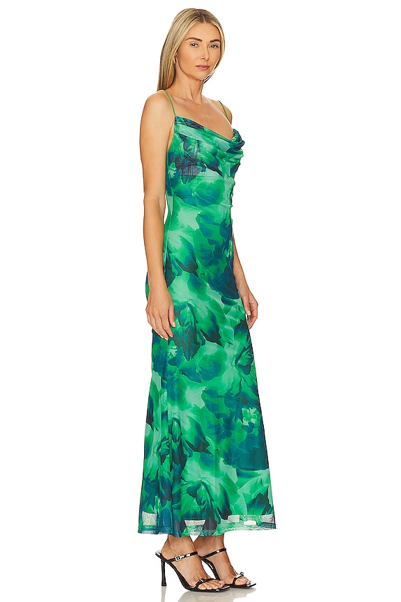 view 2 of 3 Kapri Slip Dress in Green Floral