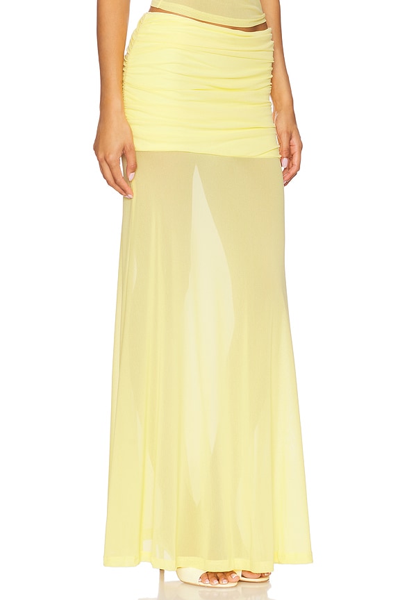 view 2 of 6 x REVOLVE Meila Maxi Skirt in Lemon