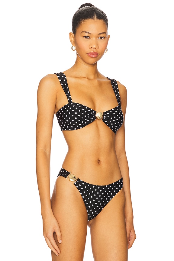 view 2 of 4 MAILLOT DE BAIN TAHITI in Black Polka