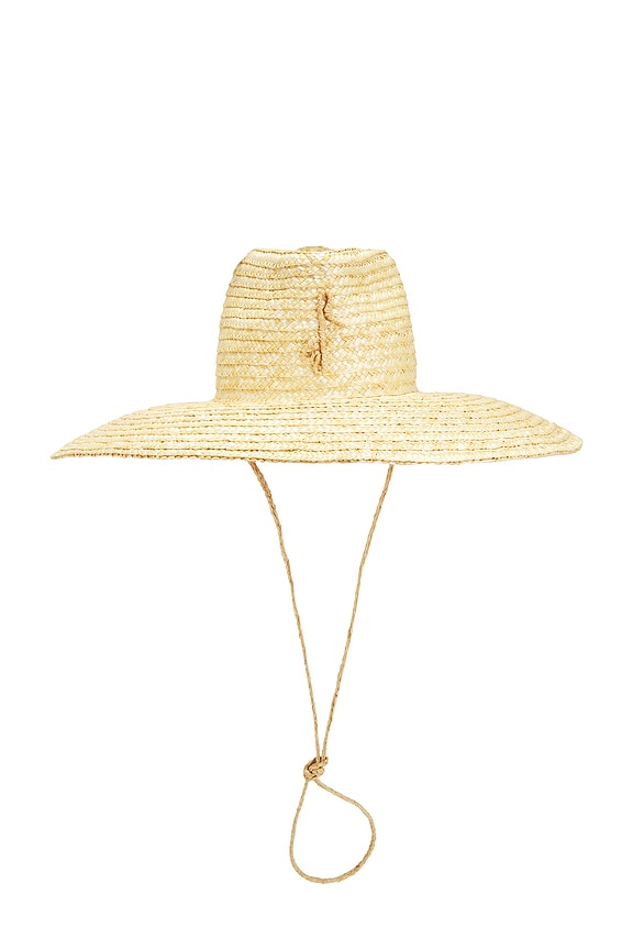 view 2 of 3 Monogram Embellished Fedora in Natural Straw
