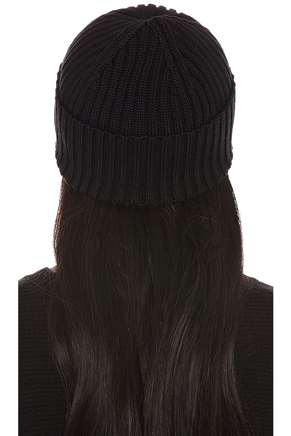 view 2 of 3 Monogram Embellished Beanie in Black