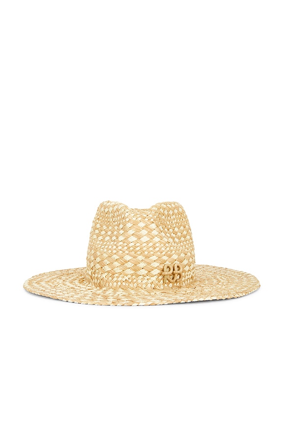 view 1 of 3 SOMBRERO FEDORA RHOMBOIDAL PATTERN in Beige