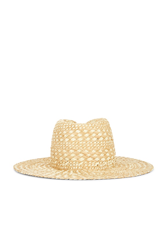 view 2 of 3 SOMBRERO FEDORA RHOMBOIDAL PATTERN in Beige