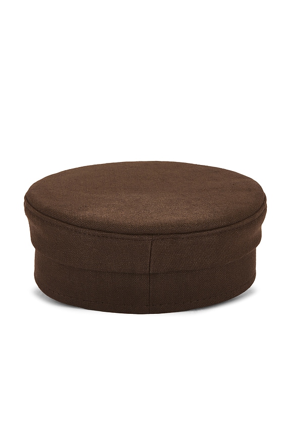 view 2 of 2 CASQUETTE BAKER BOY LOGO-EMBELLISHED in Brown