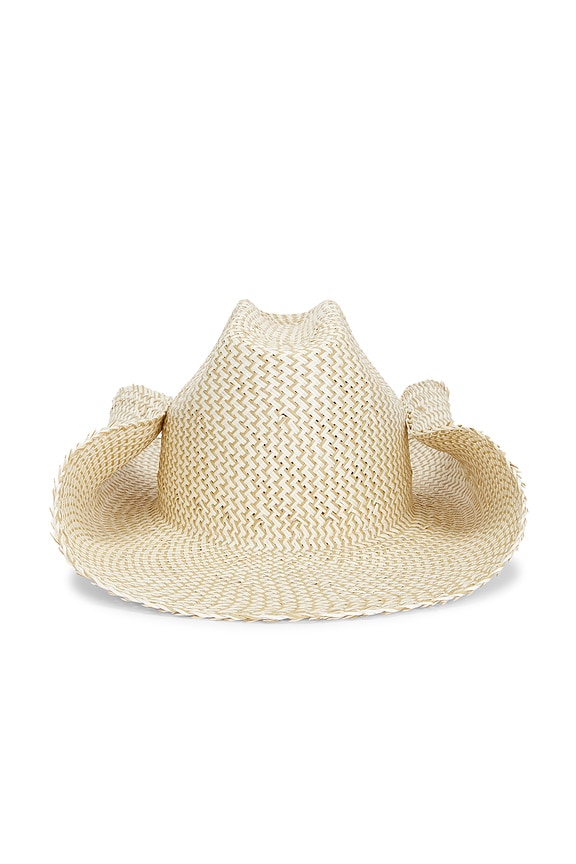 view 2 of 2 Monogram-embellished Straw Cowboy Hat in Beige