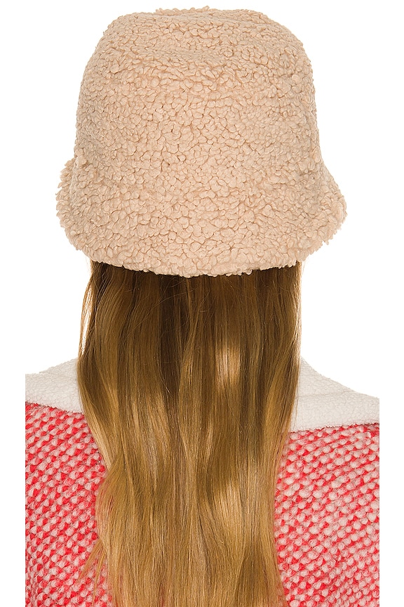 view 2 of 3 Monogram Embellished Lampshade Bucket Hat in Beige