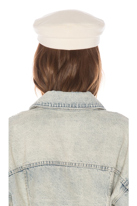 view 2 of 3 CASQUETTE BAKER BOY in White