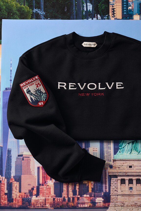 view 1 of 7 World Tour Crewneck in Black & White New York