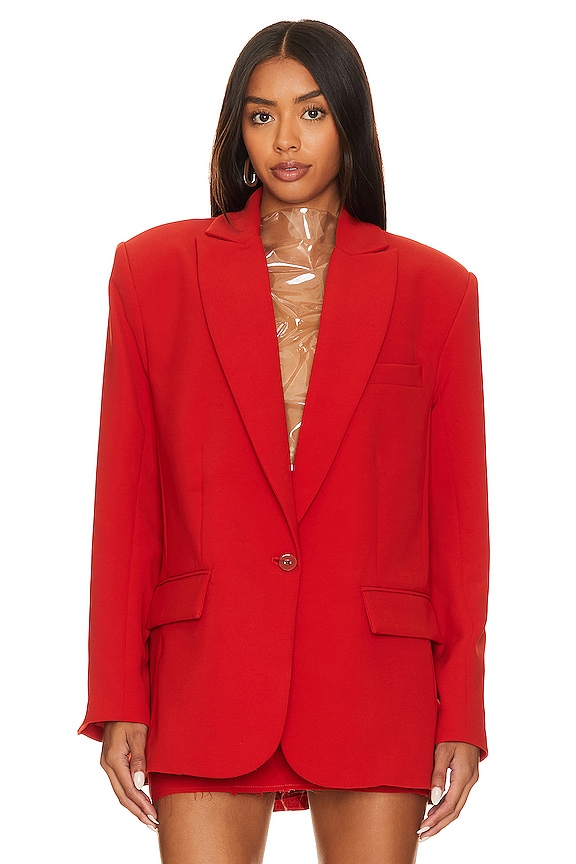 view 2 of 5 x Paatiff Ilda Oversized Blazer in Red