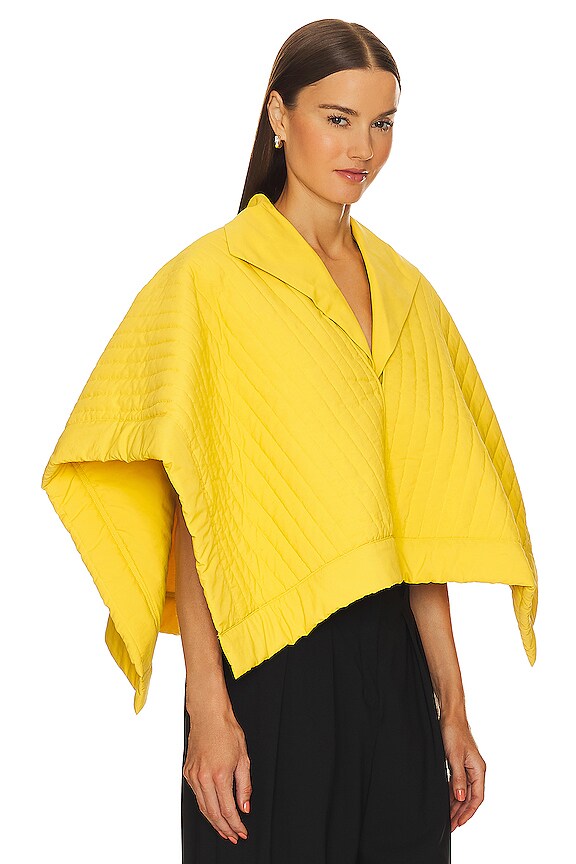 view 2 of 4 x Molnm Guia Gilet Poncho in Yellow