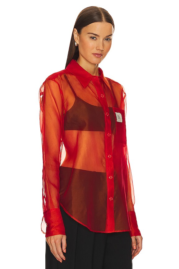 view 2 of 4 HIBISCO シャツ in Orange