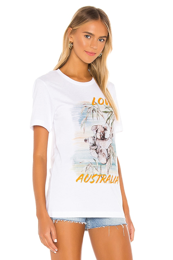 view 2 of 4 Love To Australia Charity Relief Tee in White