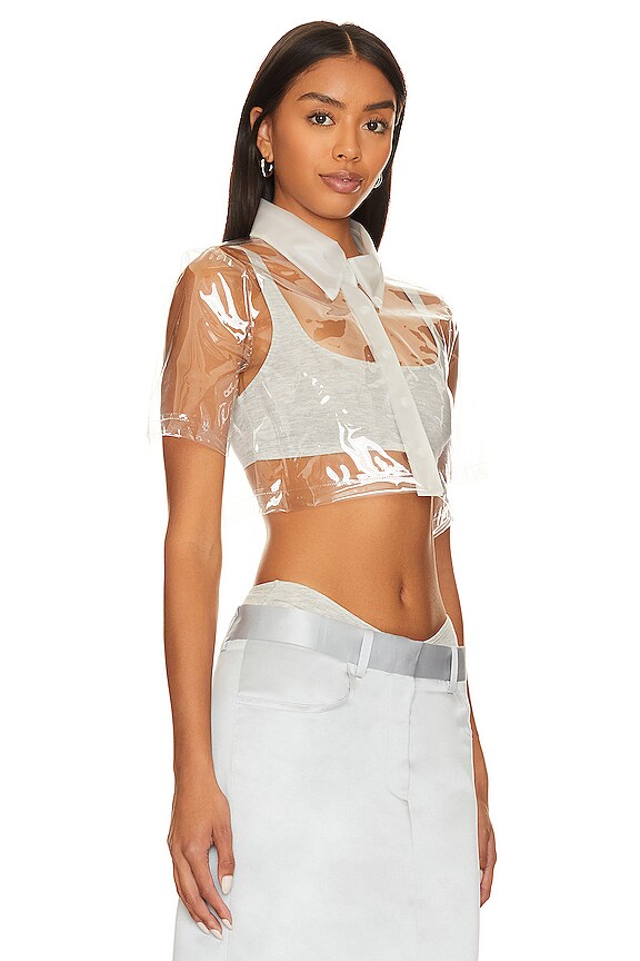 view 2 of 4 CHEMISE CROPPED THE INVISIBLE in White