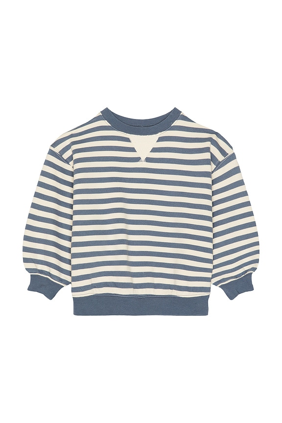 view 1 of 5 Oversized Crew Sweater in Marine Stripe