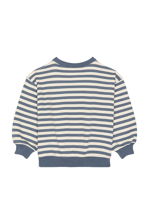 view 2 of 5 Oversized Crew Sweater in Marine Stripe