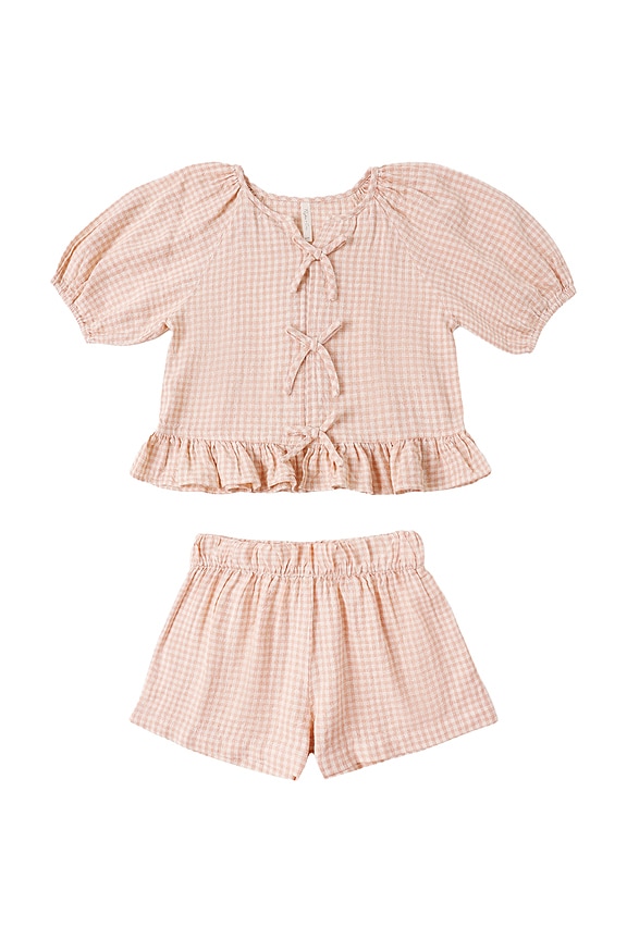 view 1 of 4 ENSEMBLE SHORT ET TOP JUNIPER in Petal Gingham