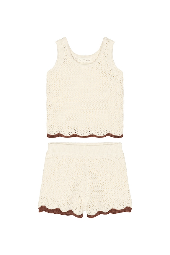 view 1 of 2 Crochet Tank Set in Natural