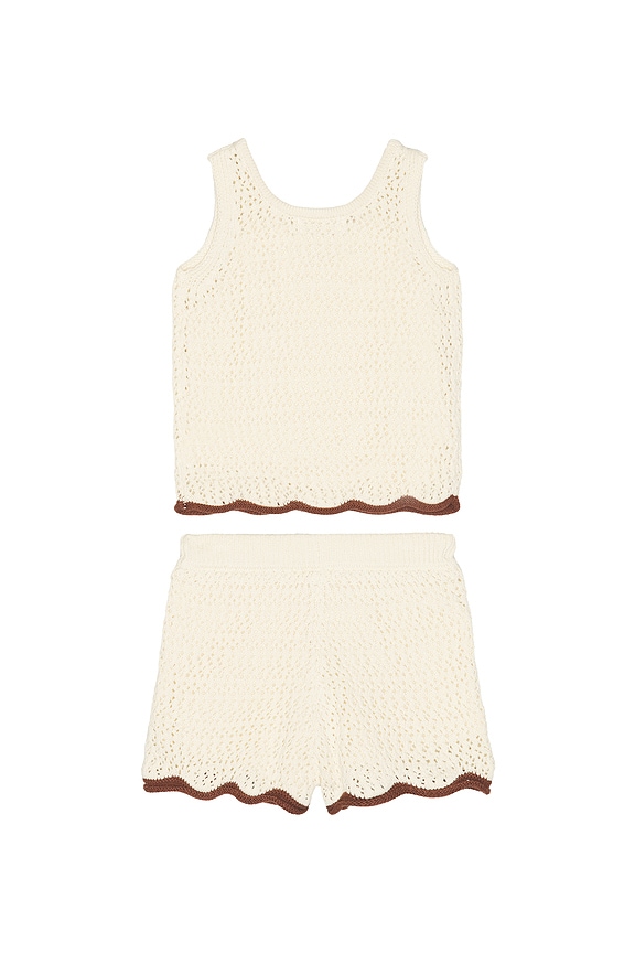 view 2 of 2 Crochet Tank Set in Natural