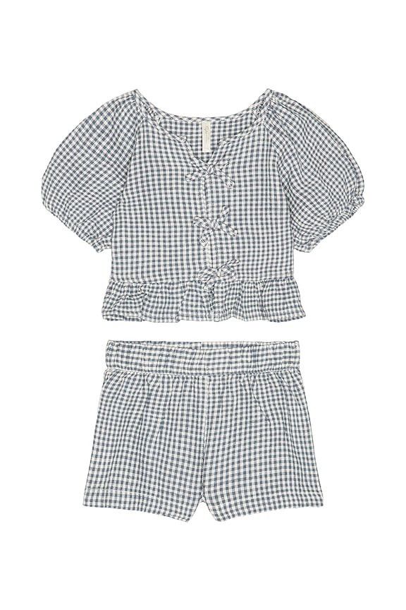 view 1 of 2 Juniper Set in Marine Gingham