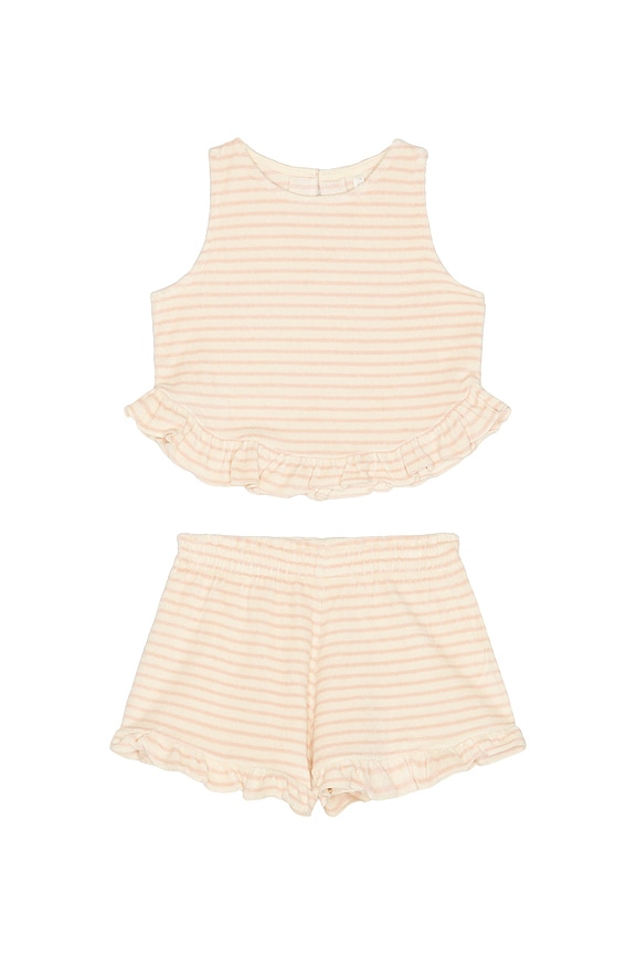 view 1 of 2 Faye Set in Pink Stripe