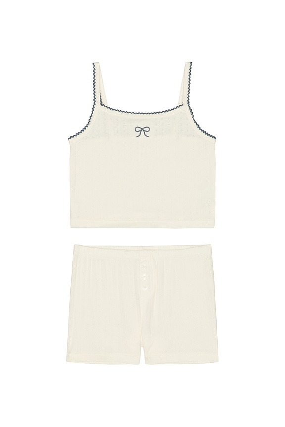 view 1 of 2 Pointelle Lounge Set in Ivory