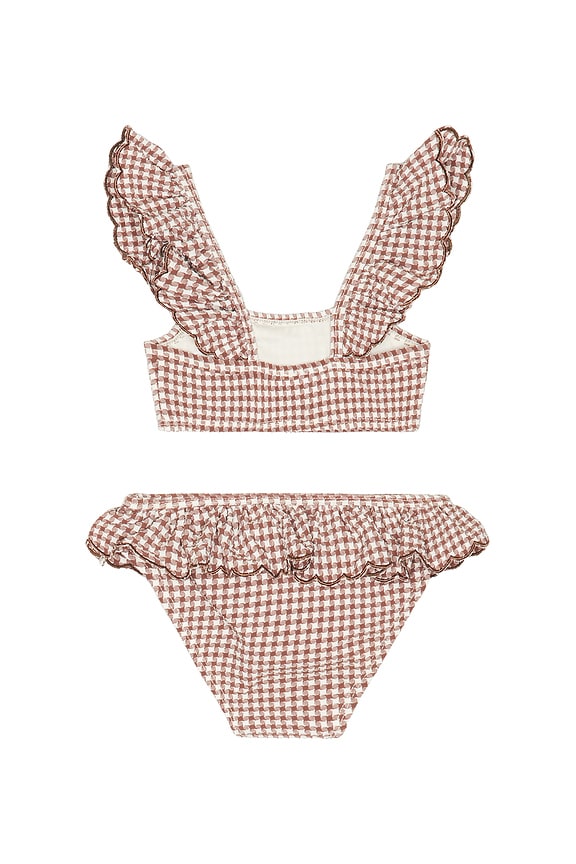 view 2 of 2 SANTORINI 비키니 세트 in Chocolate Houndstooth
