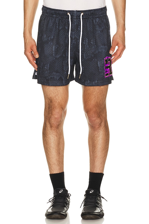 view 1 of 6 SHORT SNAKESKIN in Black