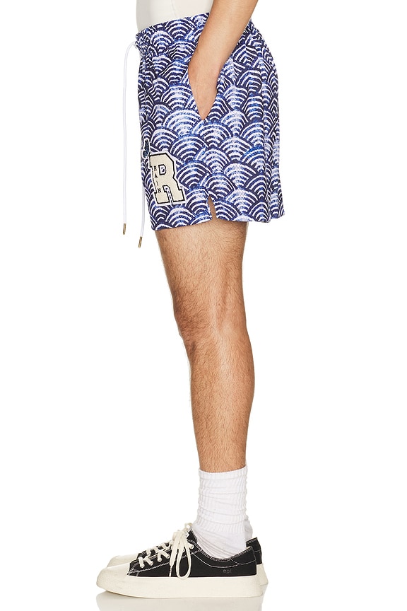 view 2 of 6 Seigaiha Waves Shorts in Blue
