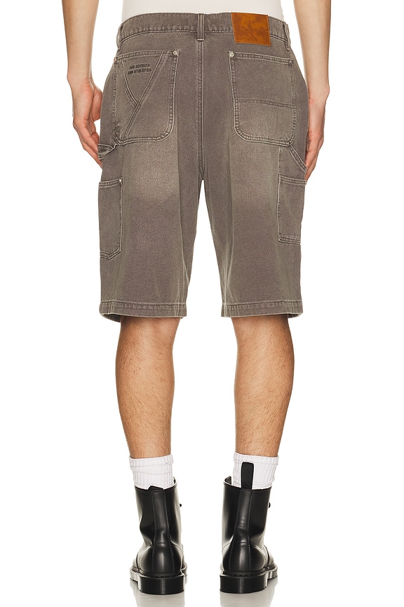 view 2 of 5 Double Knee Carpenter Shorts in Grey