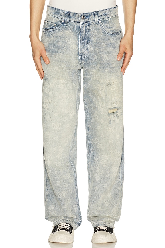 view 1 of 6 Paisley Jeans in Blue