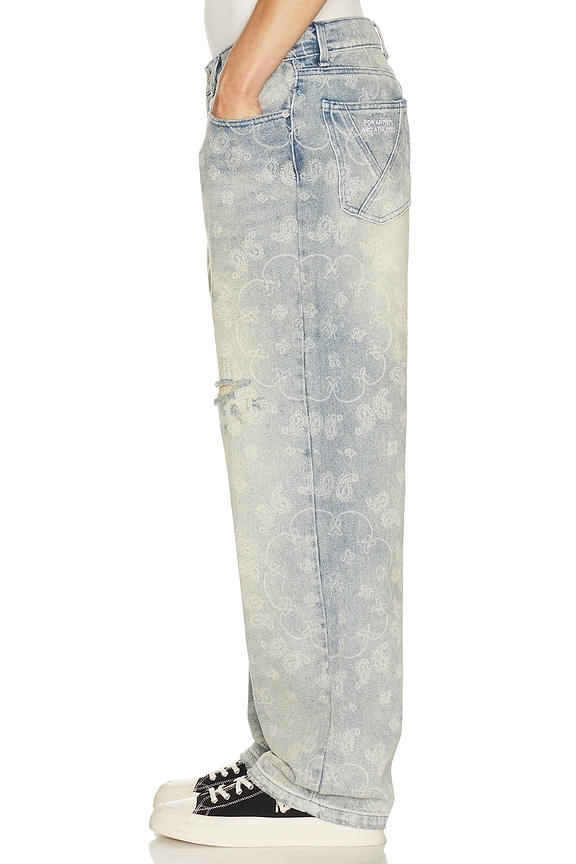 view 2 of 6 Paisley Jeans in Blue