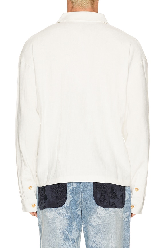 view 2 of 4 CAMISA BLURRED  in White